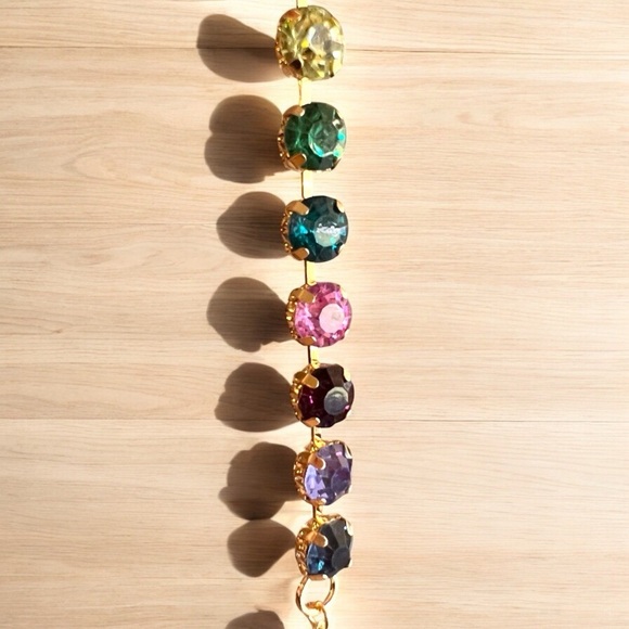 Bag charm MultiColor Rhinestone Cupchain & Pendant. - Picture 11 of 14